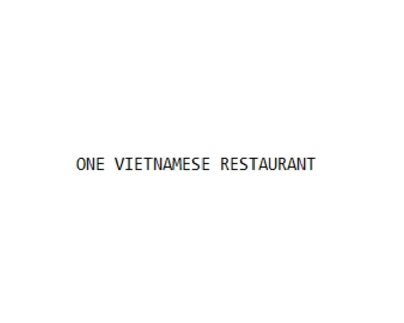 One Vietnamese Restaurant logo